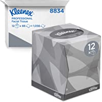 Kleenex 08834060 8834 Caja de Pañuelos Cúbicos- 12 Paquetes de 88 hojas- 2 Capas- Suaves y Resistentes- Sin Fragancia…